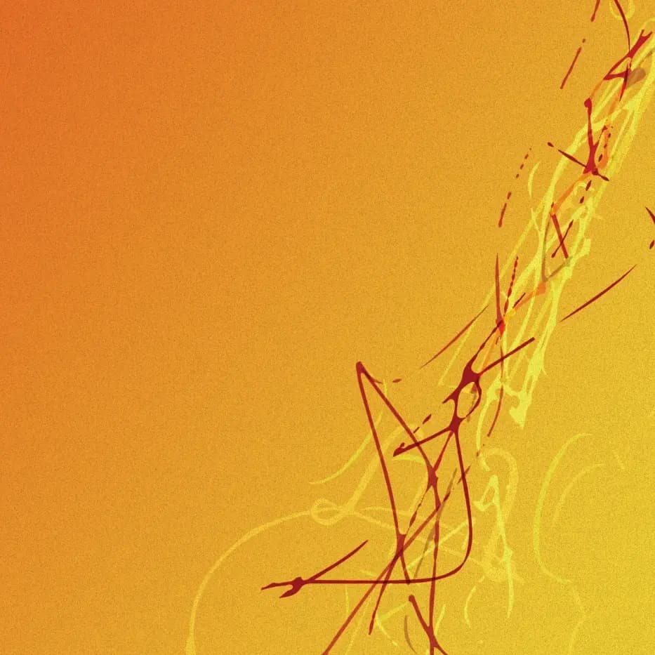 Abstract image with smooth curves resembling a violin shape and soft gradient colors